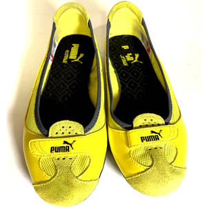 PUMA Eco Ortholite Yellow Ballet Slippers 7.5